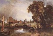 John Constable Dedham Lock and Mill (mk09) Sweden oil painting artist